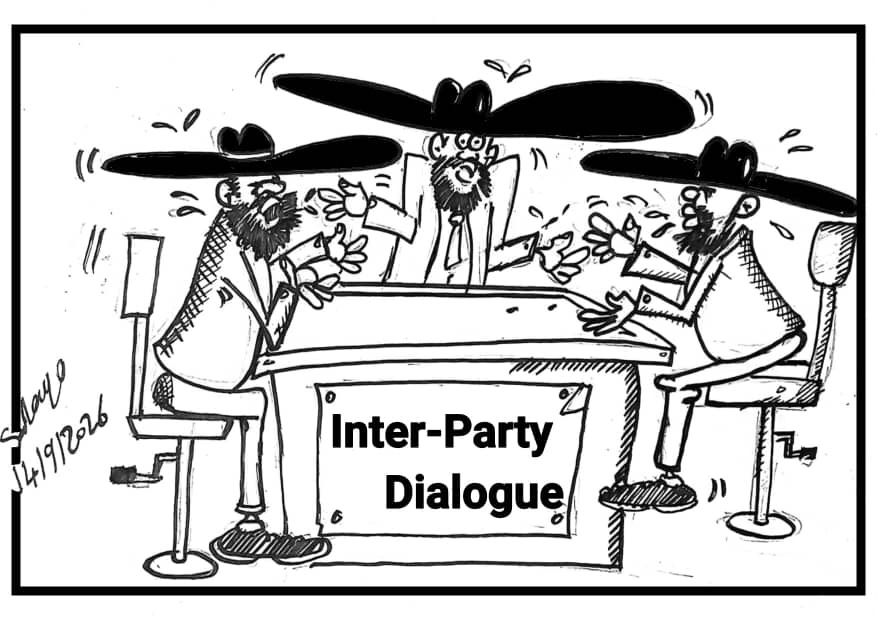 Inter-Party Dialogue cartoon by Solongo