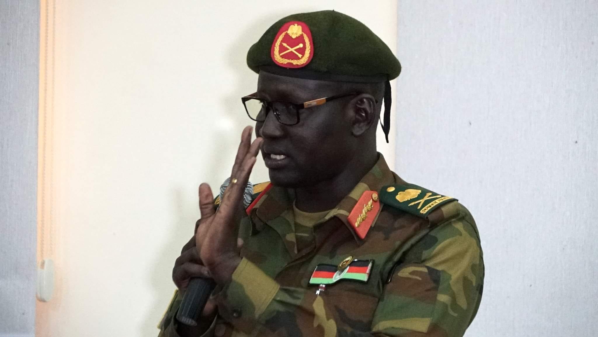 File photograph of SSPDF spokesperson Maj. Gen. Lul Ruai Koang