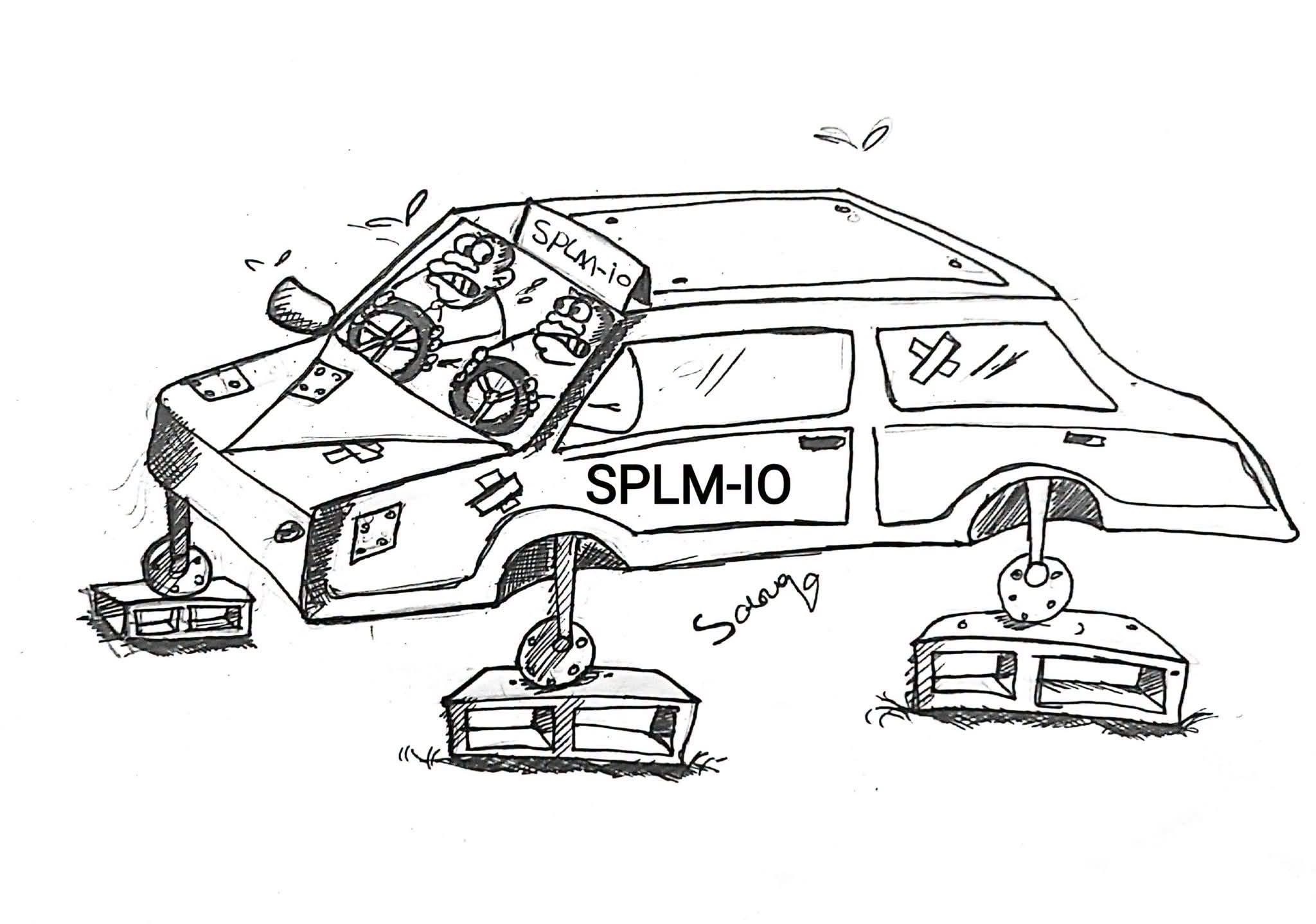Editorial cartoon by Solongo, supplied for the 23 October edition. Original artwork and signature preserved.