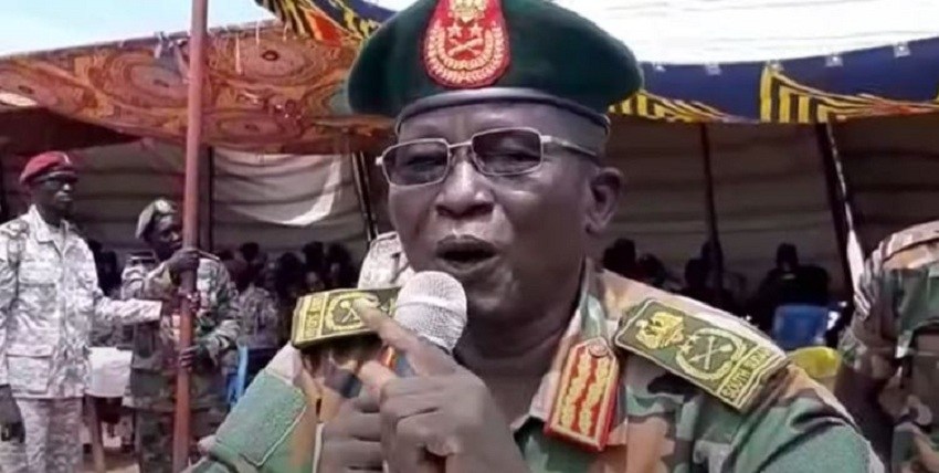 Supplied photograph of an SSPDF officer